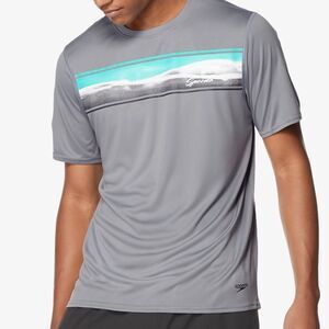 Speedo Men's TurboDRI UPF 50+ Graphic Swim T-Shirt Size XL